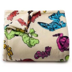 🆕 Marvel Plush Superheroes Throw Blanket - Multicolor 5ftx6ft
